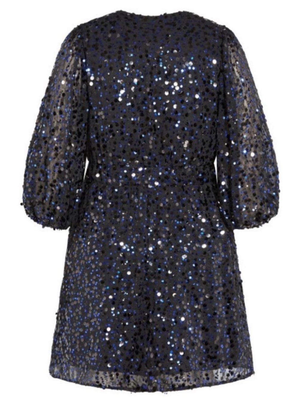City Chic Scattered Glow Royal Purple Sequin Dress NWT - Picture 4 of 12